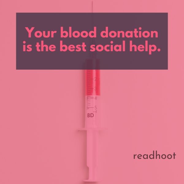 Blood Donation Slogan and Quotes