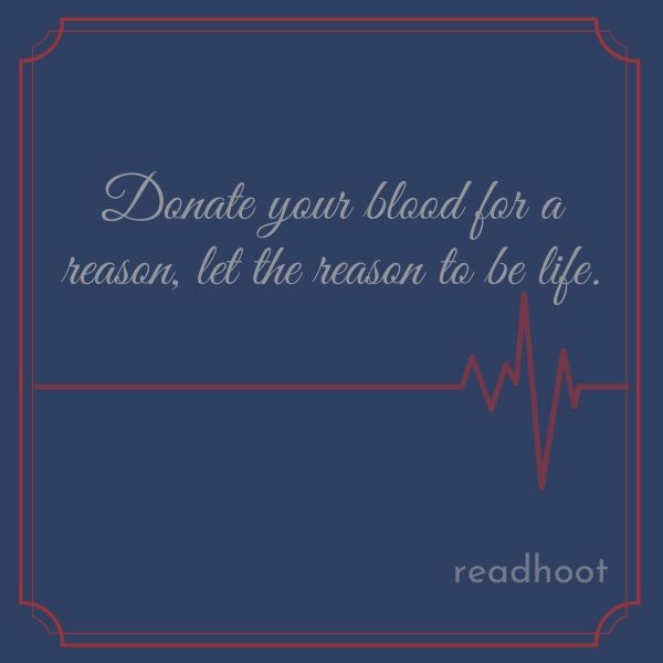 Blood Donation Slogan and Quotes