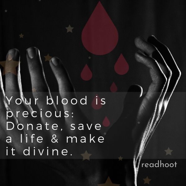 Blood Donation Slogan and Quotes