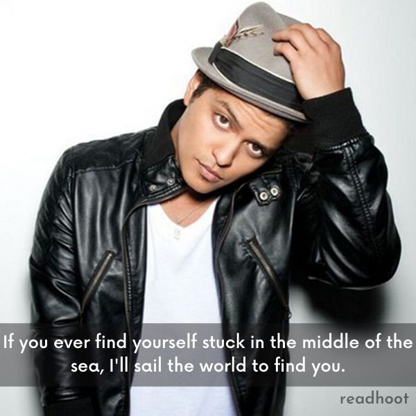 Bruno Mars quotes and lyrics