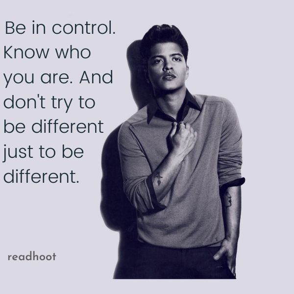 Bruno Mars quotes and lyrics