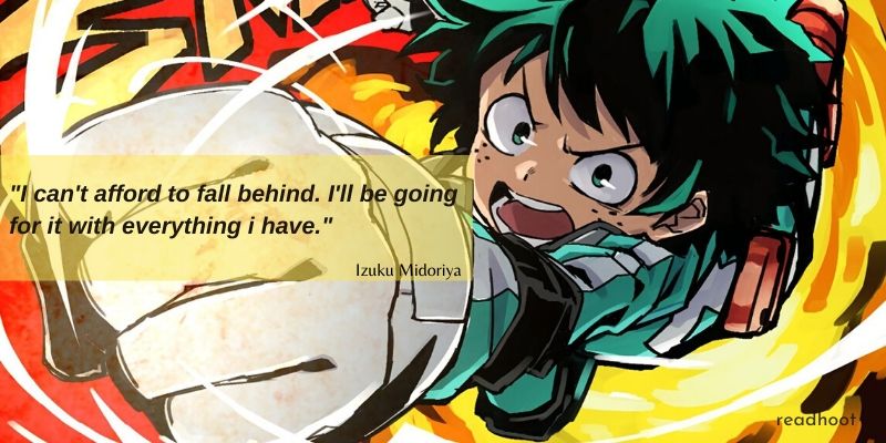 Izuku Midoriya Quotes 40 Motivational Quotes Of Midoriya