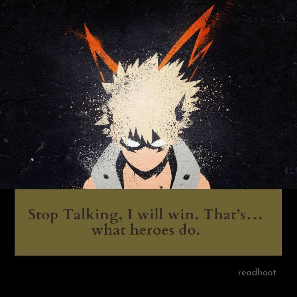 Katsuki Bakugo quotes