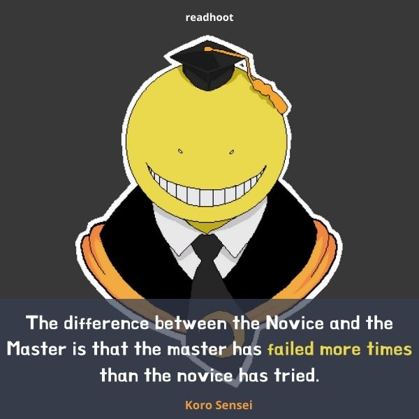 koro sensei quotes