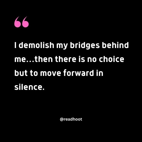 move on in silence quotes