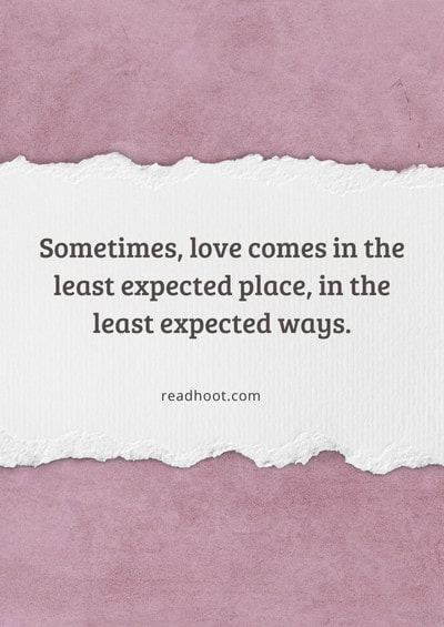 unexpected love quotes