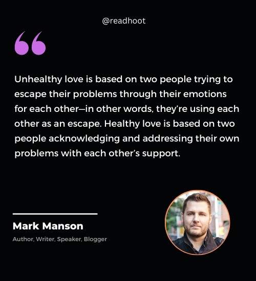 Mark Manson quotes about relationship