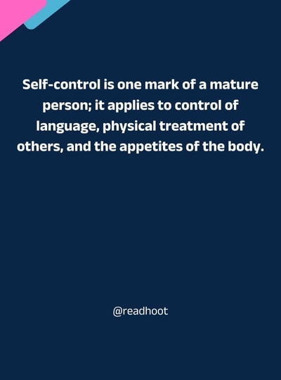 self control quotes