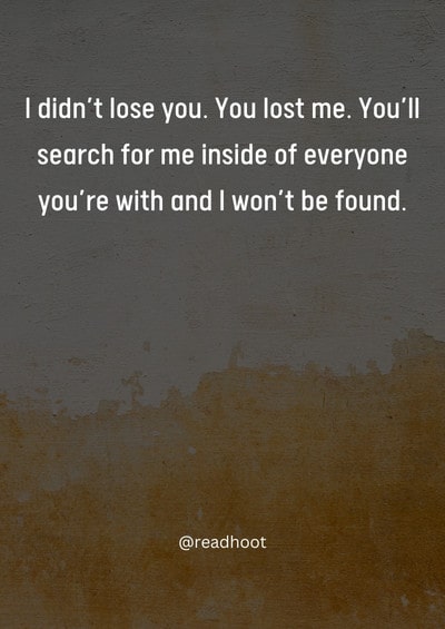 you lost me quotes