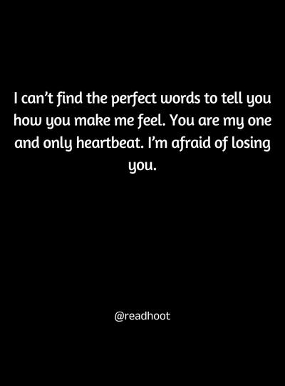 fear of losing you quotes