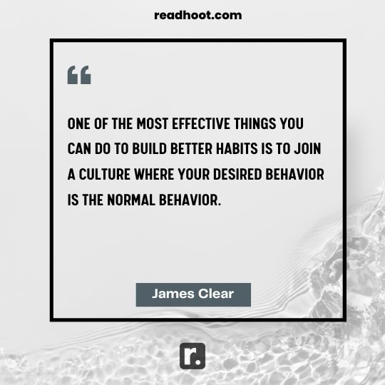 James Clear Quotes on habits