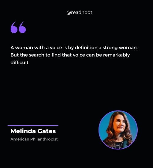 Melinda Gates Quotes on Womens