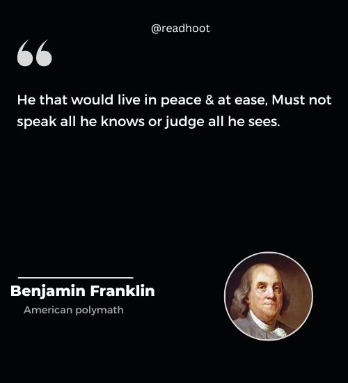 Benjamin Franklin Quotes peace