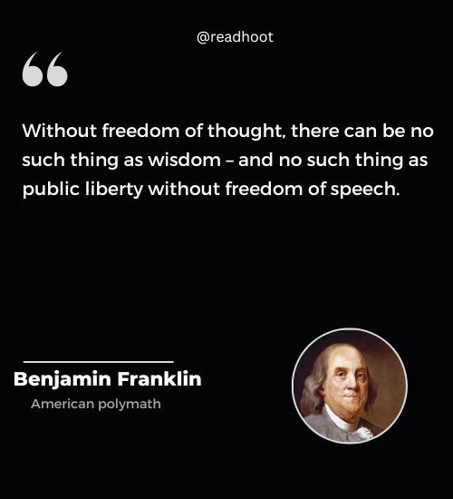 Benjamin Franklin Quotes on freedom