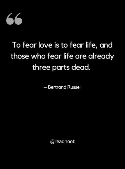 Fear Of Fall in love Quotes