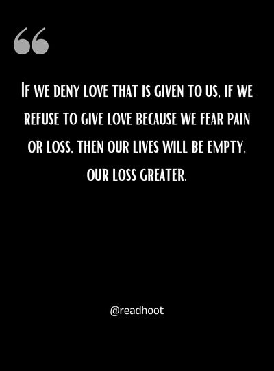 Fear Of Fall in love Quotes