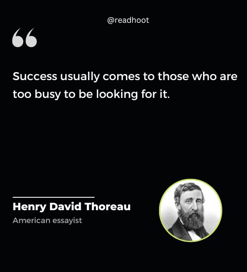 Henry David Thoreau Quotes on success