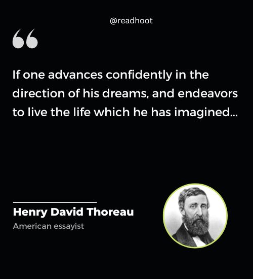 Henry David Thoreau Quotes on dreams