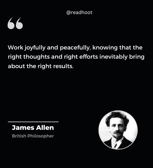 James Allen Quotes on work