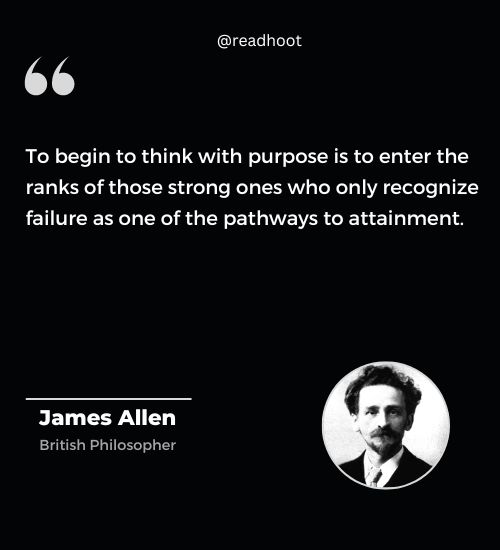 James Allen Quotes on purpose
