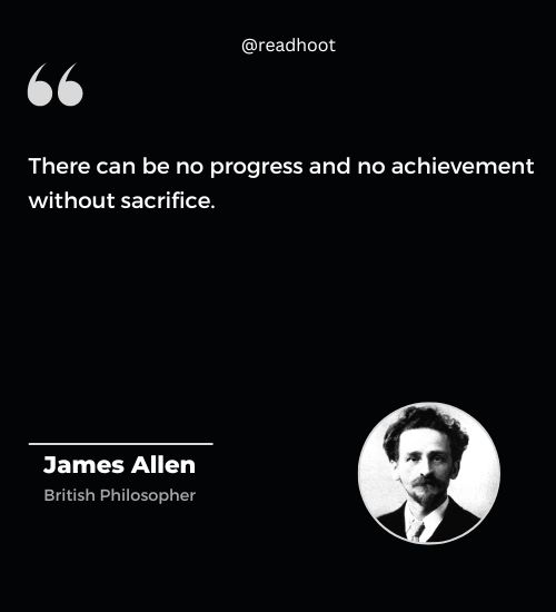James Allen Quotes on sacrifice