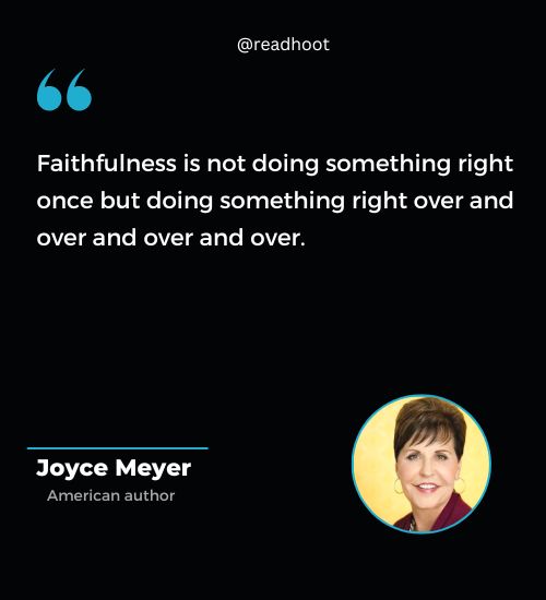 Joyce Meyer Quotes on faith