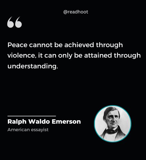 Ralph Waldo Emerson Quotes on peace