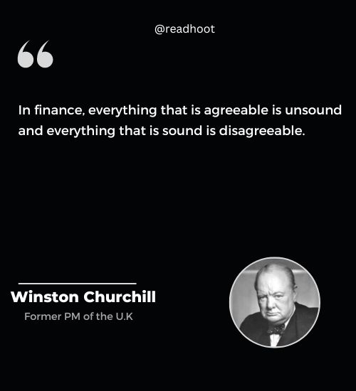 Winston Churchill Quotes on finance