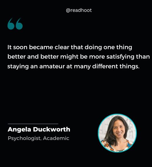 Angela Duckworth Quotes on perfection
