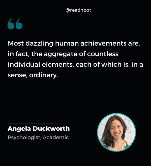 Angela Duckworth Quotes on achievement