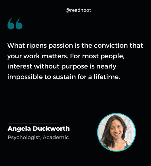 Angela Duckworth Quotes on passion