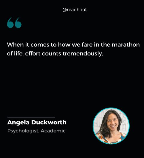 Angela Duckworth Quotes on marathon
