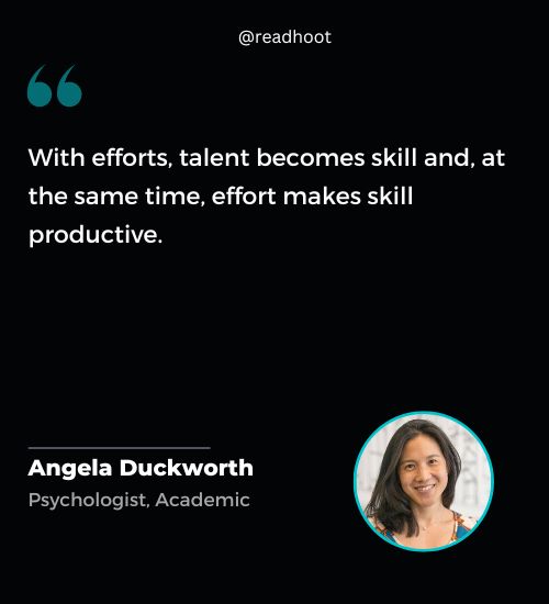 Angela Duckworth Quotes on efforts