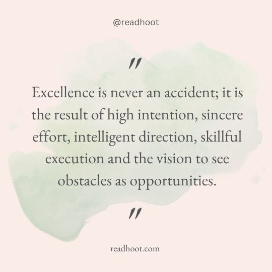 strive for excellence quotes 