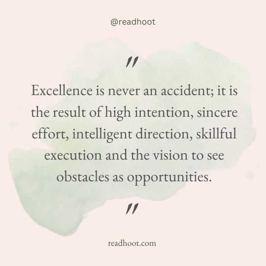 strive for excellence quotes