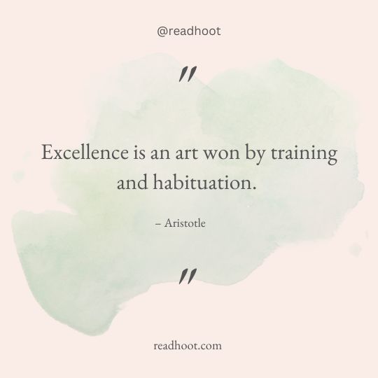 aristotle excellence quote
