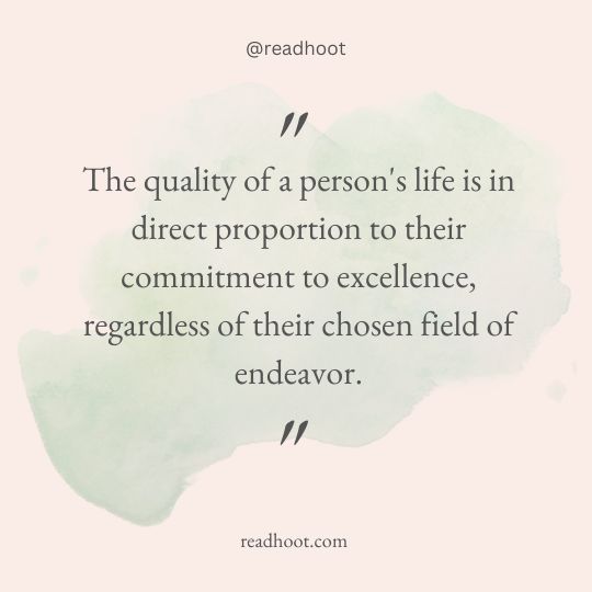 strive for excellence quotes