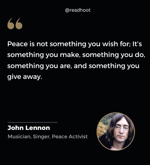 John Lennon Quotes on peace
