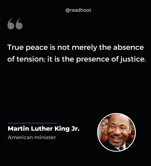 Martin Luther King Jr Quotes on peace