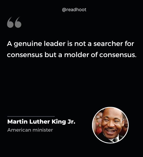 Martin Luther King Jr Quotes on leadership