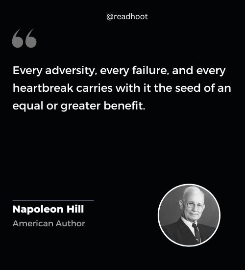 Napoleon Hill Quotes on adversity