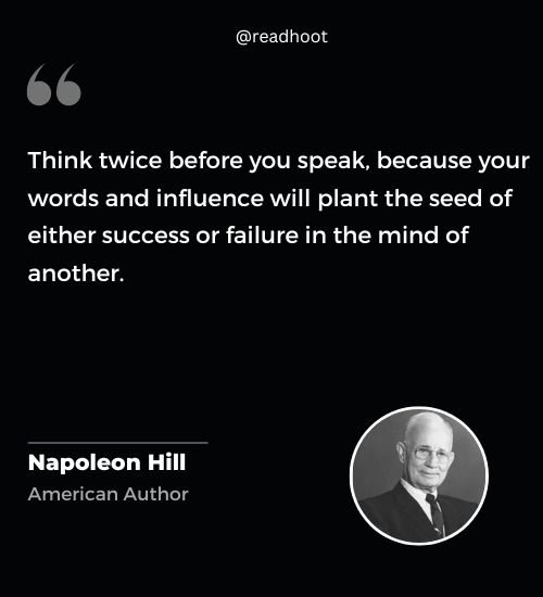 Napoleon Hill Quotes on success