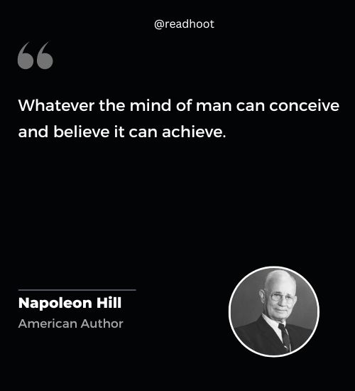 Napoleon Hill Quotes on success