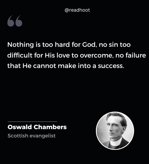Oswald Chambers Quotes on spirituality 