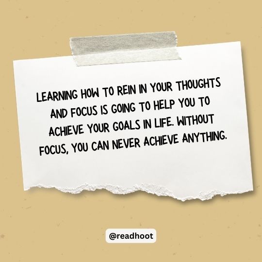 focus on your goal quotes