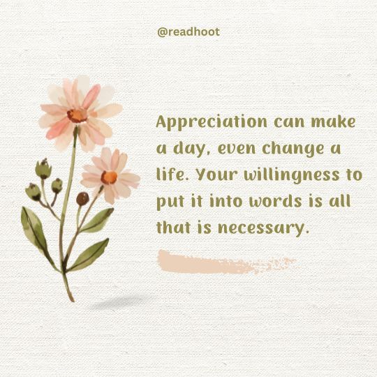quotes on Appreciation