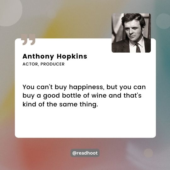 Anthony Hopkins quotes on humor