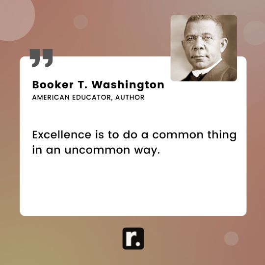 Booker T. Washington quotes