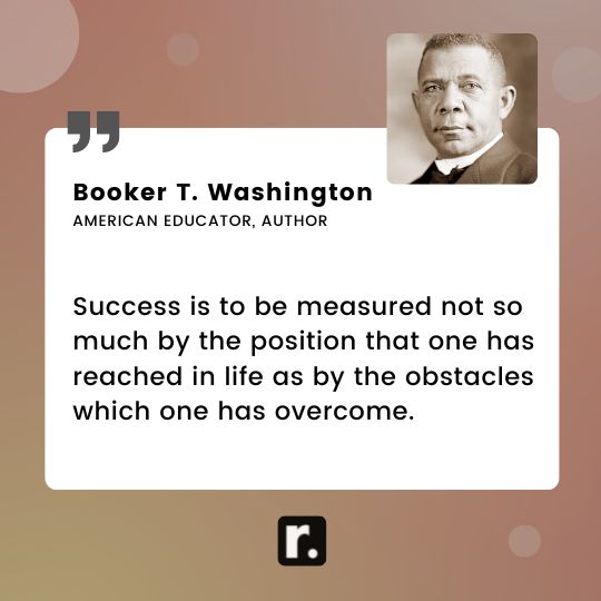 Booker T. Washington quotes