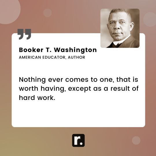 Booker T. Washington quotes